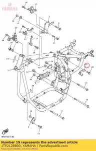 yamaha 1TP2128800 guide, cable - Bottom side