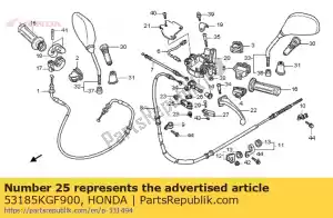 Honda 53185KGF900 rami? komp., rr. blokada hamulca - Dół