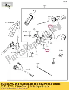 kawasaki 921611756 damper klz1000bff - Bottom side