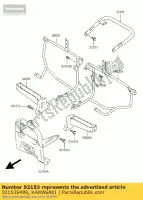 92153S489, Kawasaki, bolt ksf80a6f kawasaki kfx klv 400 1000 2004 2005 2006, Novo