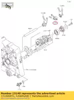 131400051, Kawasaki, changement de fourche, entrée klx125caf kawasaki  d tracker klx 125 140 2010 2011 2012 2013 2015 2016 2017 2018 2019 2020 2021, Nouveau