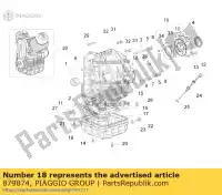 879874, Piaggio Group, Pan olie moto-guzzi griso norge sport stelvio zgulps01, zgulpt00, zgulps03 zgulze00, zgulzg00, zgulzu01 1200 2007 2008 2009 2011 2014 2016 2017, Nieuw