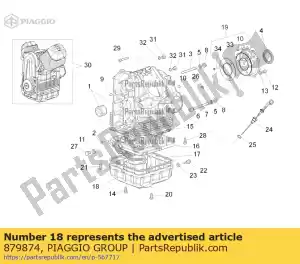 Piaggio Group 879874 pan oil - Bottom side