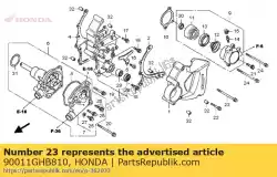 Here you can order the bolt, flange, 6x90 from Honda, with part number 90011GHB810: