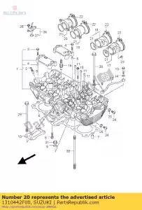 Suzuki 1310442F00 conjunto de tubería, admisión - Lado inferior