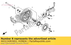 Ici, vous pouvez commander le aucune description disponible pour le moment auprès de Honda , avec le numéro de pièce 44311KRJ902: