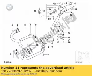 bmw 18127688287 silenciador trasero - replika 2004 (desde 11/2003) - Lado inferior