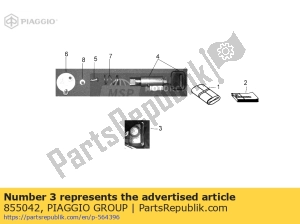 aprilia 855042 interruptor de inicio / parada - Lado inferior