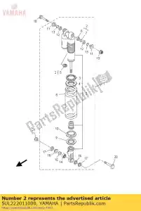 Yamaha 5UL222011000 amortiguador subconjunto - Lado inferior