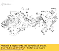 877370, Piaggio Group, silenziatore con i.p. aprilia gilera  gp srv zapm55103, zd4m55104, zapm55104 800 850 2007 2009 2012 2016 2017 2018 2019, Nuovo