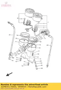 yamaha 3GM835170000 lâmpada (12v-1,7w) - Lado inferior