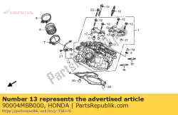 Aqui você pode pedir o parafuso, flange, 10x97 em Honda , com o número da peça 90004MBB000: