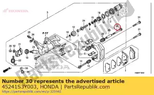 Honda 45241S3Y003 bolt, flange, 8x74 - Bottom side