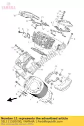 Ici, vous pouvez commander le support, couvercle de culasse auprès de Yamaha , avec le numéro de pièce 5EL111520000: