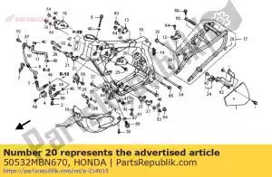 Honda 50532MBN670 talerz, d?. wieszak silnika u - Dół