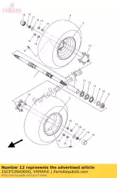 Qui puoi ordinare cuscinetto da Yamaha , con numero parte 1SCF53N40000:
