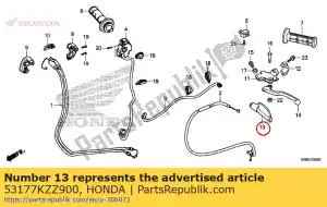 Honda 53177KZZ900 capa, l. alavanca de manivela - Lado inferior