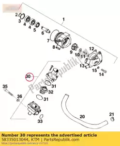 ktm 58335013044 termostato cpl. 70 dg lc4'94 - Lado inferior