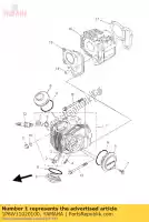 1P6W11020100, Yamaha, conjunto de cabeça de cilindro yamaha  tt r 50 2007 2008 2009 2010 2011 2012 2013 2014 2015 2016 2017 2018 2019 2020 2021, Novo