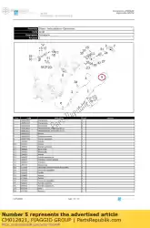 Tutaj możesz zamówić przenoszenie od Piaggio Group , z numerem części CM012821: