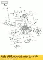 160650125, Kawasaki, holder-carburetor bx250aef kawasaki ninja z 250 2015 2016, New