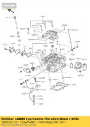 Ici, vous pouvez commander le porte-carburateur bx250aef auprès de Kawasaki , avec le numéro de pièce 160650125: