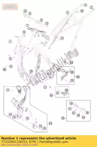 ktm 7710300110033 cornice nera m. '771k4 - Il fondo