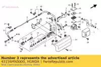 43156MN5000, Honda, clamper a, rr. brake hose honda gl goldwing se st pan european  valkyrie f6c a gold wing interstate i aspencade gl1500 st1100 gl1500se st1100a gl1500a gl1500c 1500 1100 , New