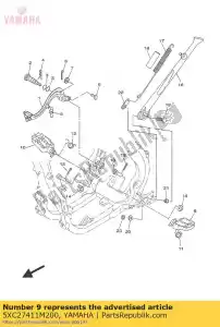 yamaha 5XC27411M200 poggiapiedi 1 - Il fondo