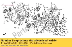 Here you can order the crankcase assy.,l from Honda, with part number 112A0KS6000: