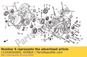 Honda 112A0KS6000 crankcase assy.,l - Bottom side