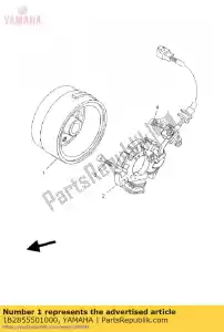 yamaha 1B2855501000 rotor assy - Bottom side