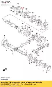 Suzuki 0918117195 podk?adka 17x28x1. - Dół