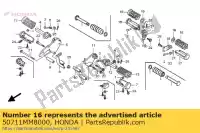 50711MM8000, Honda, Bar, r. degrau da garupa honda gl vt vtx 1100 1500 1800 1988 1994 1995 1996 1997 1998 1999 2000 2001 2002 2003 2004, Novo