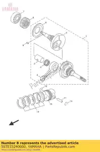 yamaha 5STE33240000 engranaje, accionamiento de bomba - Lado inferior