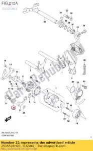 Suzuki 2535528H20 primavera, mudança ca - Lado inferior