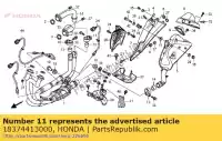 18374413000, Honda, Band, l. fr. geluiddemper honda xl varadero v vfr  f cbf a va crosstourer x cb r ra cbr fireblade rr dtc fd xd fa ft dct xl1000v xl1000va cb1000r cb1000ra vfr1200fa vfr1200fda vfr1200f vfr1200fd 1000 1200 , Nieuw