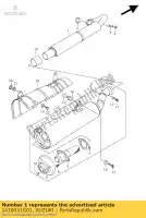 1410031G01, Suzuki, pijp assy, ??exh suzuki lt a 700 750 2005 2006 2007 2008 2009 2010 2011, Nieuw