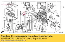 Here you can order the screw set, jet needle from Honda, with part number 16029MEYA11: