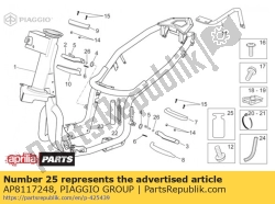 Aprilia AP8117248, Gumowa ochrona, OEM: Aprilia AP8117248