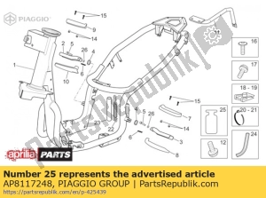 aprilia AP8117248 rubberen bescherming - Onderkant