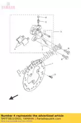 pad, remklauw (set) van Yamaha, met onderdeel nummer 5MFF58110000, bestel je hier online: