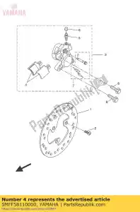 yamaha 5MFF58110000 pad, pinza (set) - Il fondo