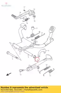 suzuki 4231007J00 stojak komp, prop - Dół