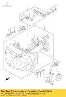 3611008F00, Suzuki, lamp, voor. positie suzuki gsxr  u3 gsx fu x f xu2 anniversary u2 u1 xu3 gsx600f gsx750f 600 750 , Nieuw