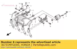 koord, hoogspanning (1) van Honda, met onderdeel nummer 30731MFGD00, bestel je hier online: