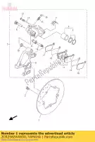 2CR2582W0000, Yamaha, disk, rear brake 2 yamaha  yfz r yzf r 1000 2015 2016 2017 2018 2019 2020 2021, New