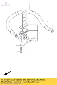 suzuki 4432038A02 manguera, combustible - Lado inferior