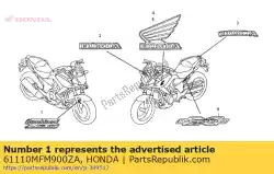 Qui puoi ordinare segno, combinazione abs * tipo1 da Honda , con numero parte 61110MFM900ZA: