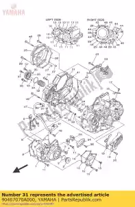 yamaha 90467070A000 klem - Onderkant